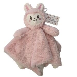 NEW Oobles Baby Lovey Pink Girl Infant Plush Comfort Toy Security Blanket Danbar